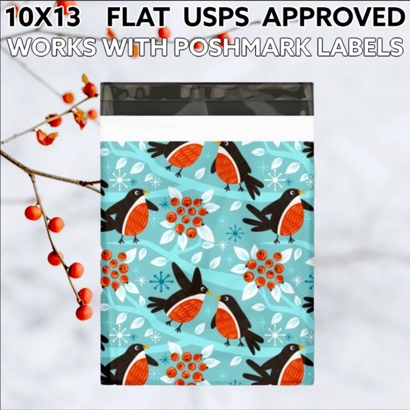 25 10X13 Birds Bundle Poly Mailers PRICE IS FIRM - Picture 6 of 7